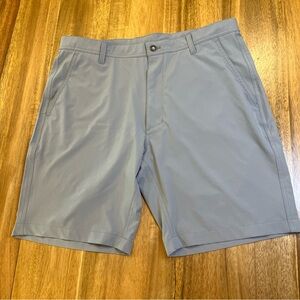 FootJoy FJ Men 35 Grey 8” Inseam Flat Front Lightweight Performance Golf short